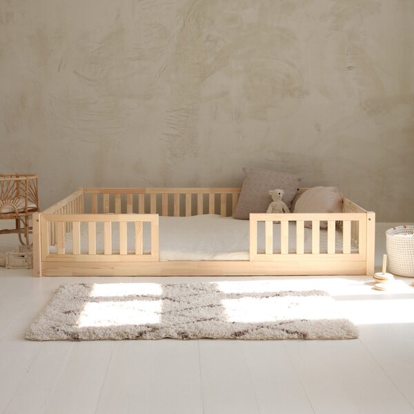 Raj posteli Detská posteľ BASIC LOVE duo 190/140 cm 190x140 cm prírodná