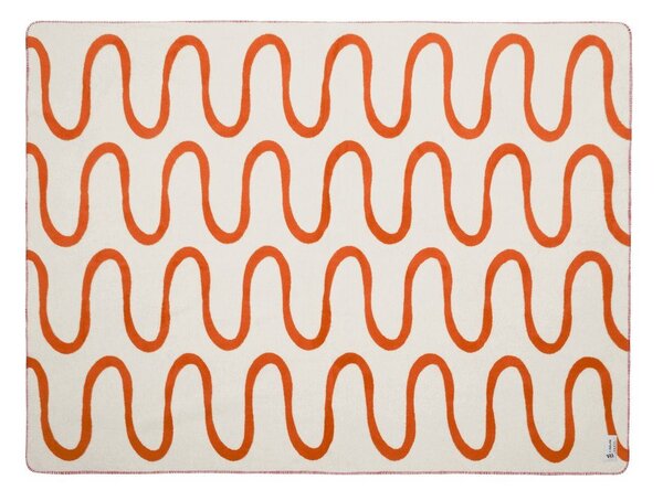 Oranžová deka 150x200 cm Swirl – noo.ma