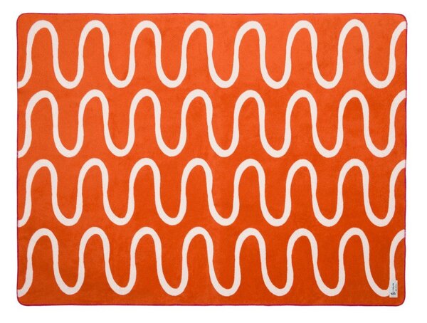 Oranžová deka 150x200 cm Swirl – noo.ma