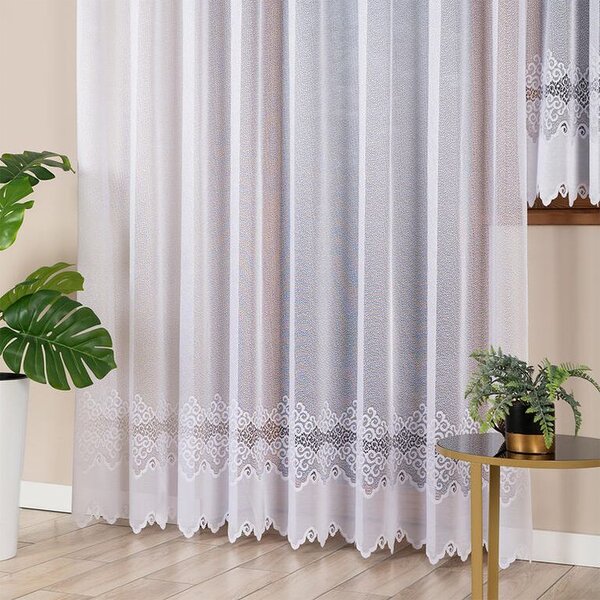 Žakárová záclona MODESTA balkónové dvere 200 x 250 cm