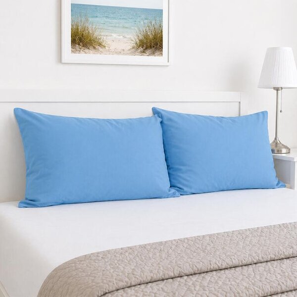Obliečka na anatomický vankúš nebesky modrá 45 x 75 cm