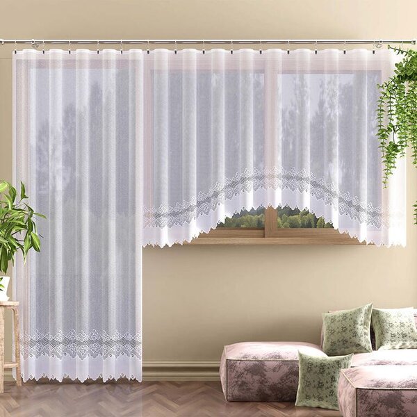 Žakárová záclona MODESTA balkónové dvere 200 x 250 cm