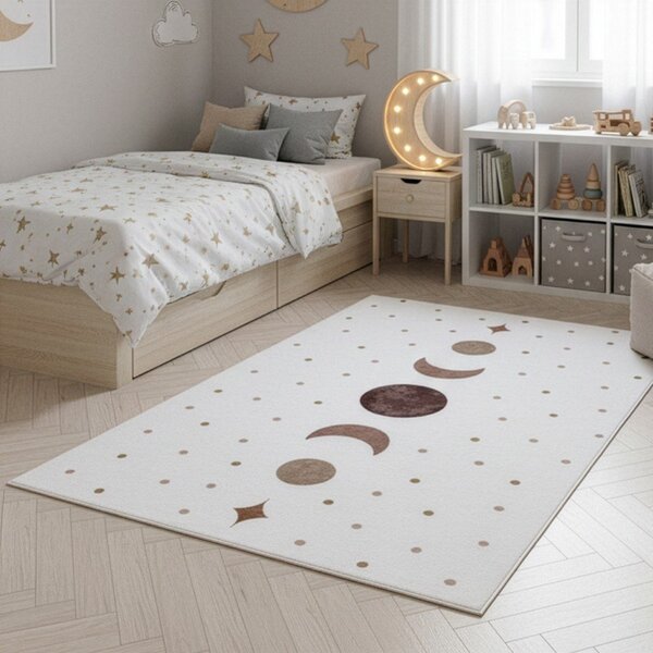 Krémovobiely prateľný detský koberec 160x230 cm Coco 1136 – Ayyildiz Carpets