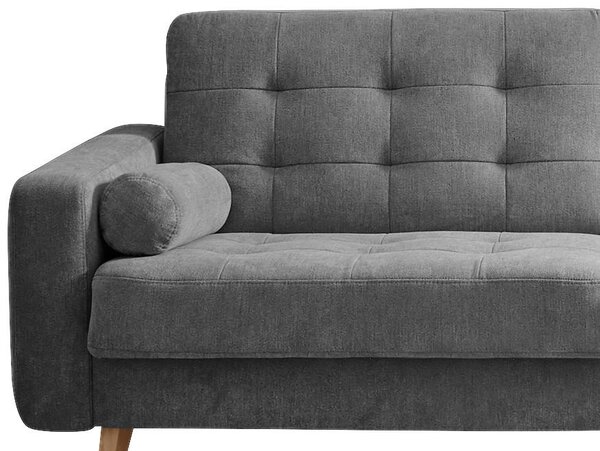 ROZKLADACIA POHOVKA, textil, kompozitné drevo, tmavosivá MID.YOU - Sedačky, Online Only