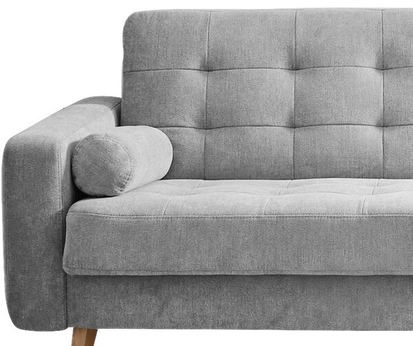 ROZKLADACIA POHOVKA, textil, kompozitné drevo, strieborná MID.YOU - Sedačky, Online Only