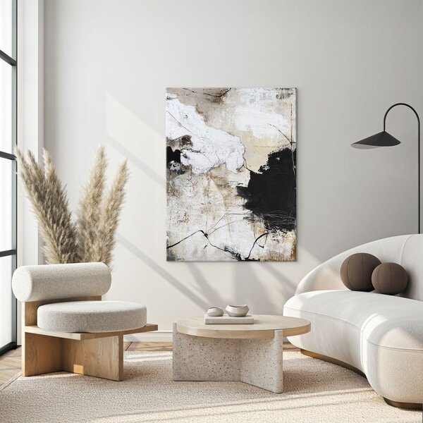 Tlačený/s ručne maľovanými prvkami obraz na plátne 90x118 cm Reform 1 – Malerifabrikken