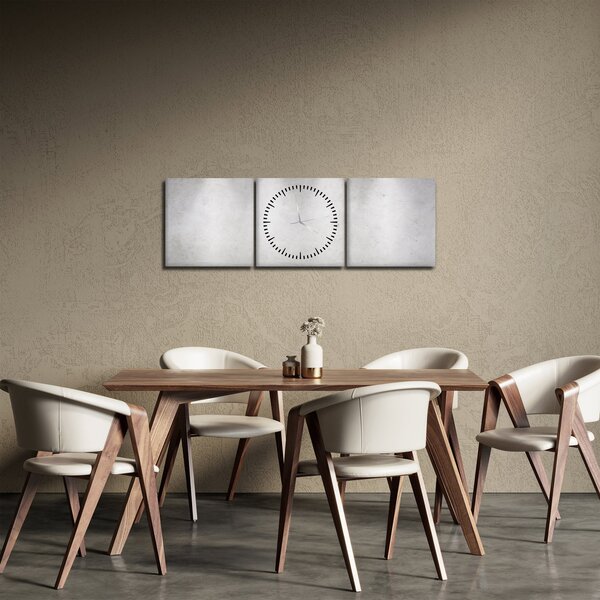 Obraz - Betónový múr so svetlami (s hodinami) (90x30 cm)