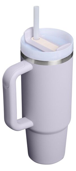 Termoska so slamkou z nehrdzavejúcej ocele v levanduľovej farbe 890 ml Quencher H2.O FlowState™ Tumbler Purple Dust – Stanley