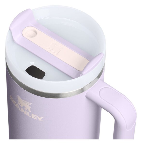 Termoska so slamkou z nehrdzavejúcej ocele v levanduľovej farbe 890 ml Quencher H2.O FlowState™ Tumbler Purple Dust – Stanley