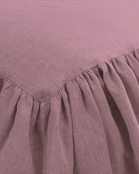 Prehoz Linen Frilly 160 x 210 cm ružový