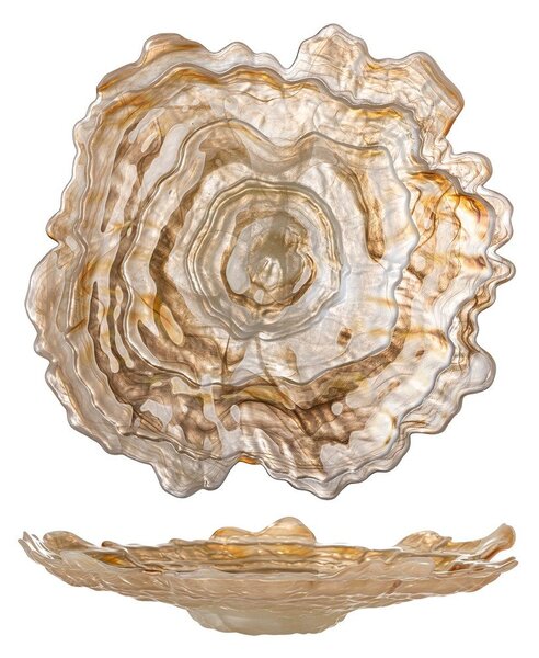 Béžová sklenená misa ø 38,5 cm Asimi – Bloomingville
