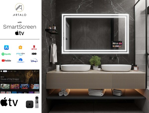 Zrkadlo do kúpeľne s LED osvetlením M3 premium