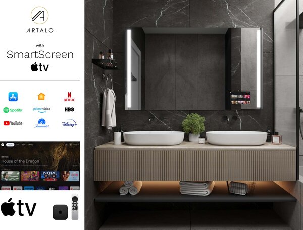 Zrkadlo do kúpeľne s LED osvetlením M4 premium