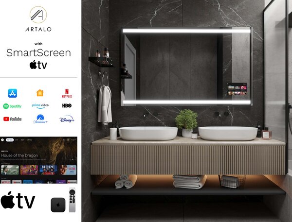 Zrkadlo do kúpeľne s LED osvetlením M11 premium