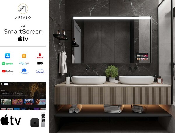 Zrkadlo do kúpeľne s LED osvetlením M12 premium