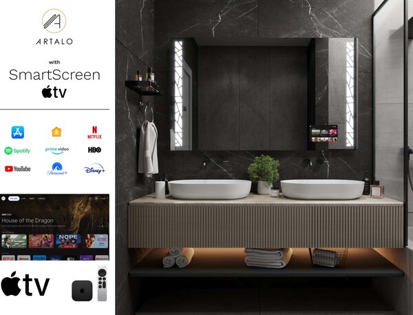 Zrkadlo do kúpeľne s LED osvetlením M22 premium