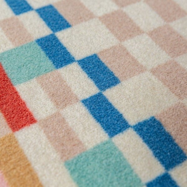 Koberec s prímesou vlny 180x230 cm Checkered Border – Flair Rugs