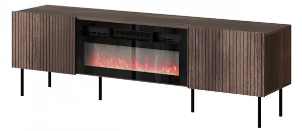 Mirjan24 TV skrinka s krbom Ostani 180, Farby: Orech warmia 5903211350559