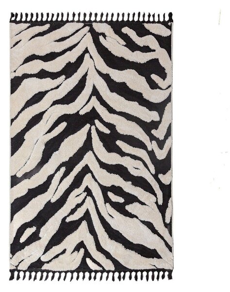 Čierno-biely koberec 133x190 cm Esra Zebra – Flair Rugs