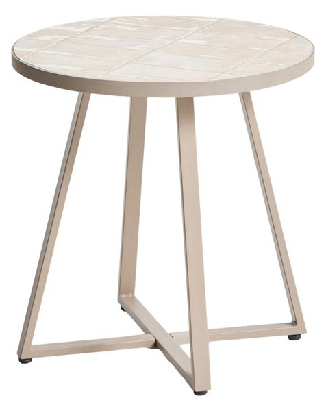 Okrúhly záhradný stolík s keramickou doskou ø 45 cm Tella – Kave Home