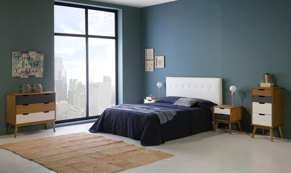 MUZZA Komoda cusco 82 x 80 sivobiela