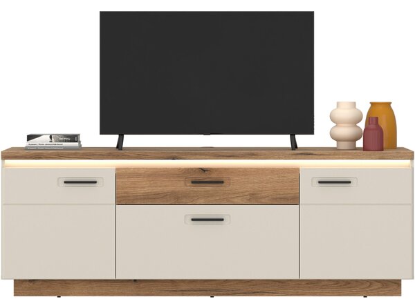 SKRINKA POD TV, farba duba, kašmírová, 180/64,4/44,6 cm Hom`in - TV nábytok
