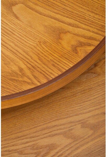 Okrúhly odkladací stolík v dekore borovice ø 60 cm Viborg – Premier Housewares