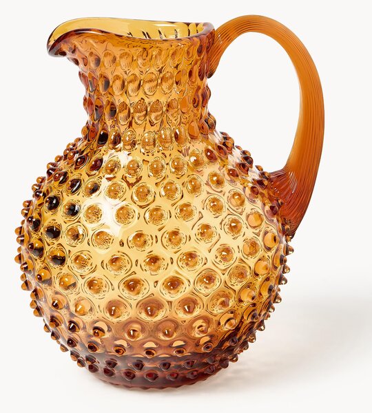 Ručne fúkaný džbán Hobnail, 2 l