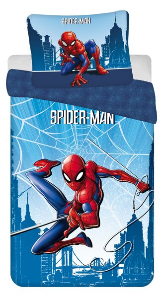 Jerry Fabrics Bavlnené obliečky 140x200 + 70x90 cm - Spider-man "Blue 04"