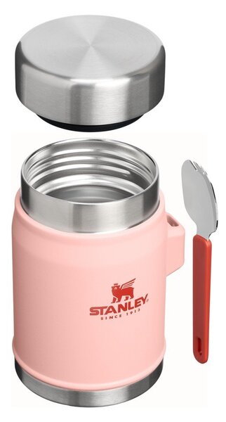 Broskyňová termoska na jedlo z nehrdzavejúcej ocele 400 ml Legendary Food Jar + Spork Peach Rose – Stanley
