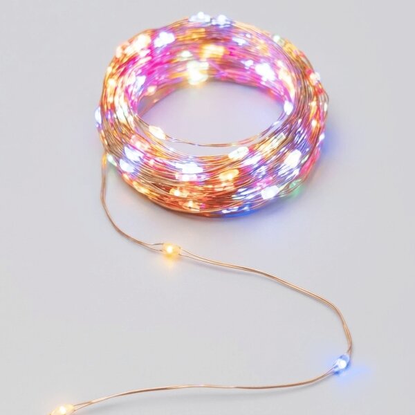 Aigostar - Solárny LED reťazec 200xLED/8 režimov 22 m IP65 viacfarebný 800 mAh