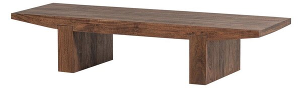 Konferenčný stolík z masívu akácie v tmavoprírodnej farbe 48x152 cm Eron – WOOOD