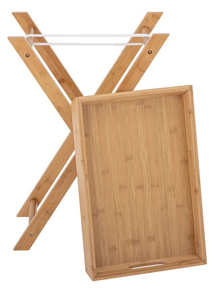 MUZZA Bambusový odkladací stolík Adlene