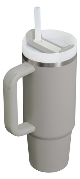 Svetlosivá termoska so slamkou z nehrdzavejúcej ocele 890 ml Quencher H2.O FlowState™ Tumbler Ash – Stanley