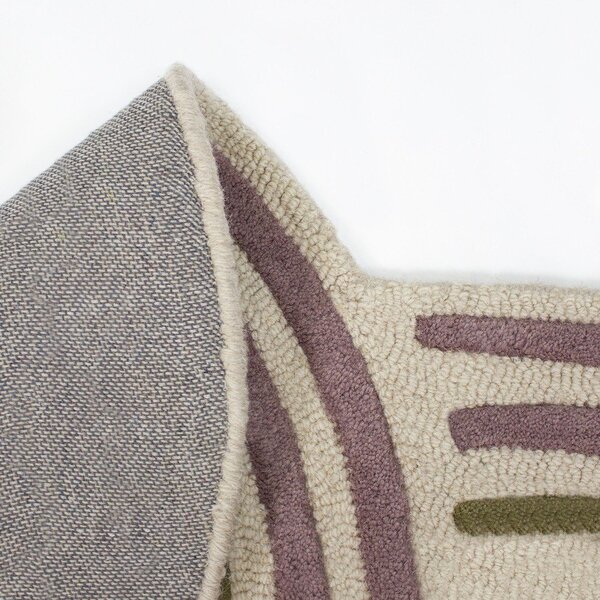 Zelený ručne tkaný vlnený koberec 160x230 cm Spiral Shaped – Flair Rugs