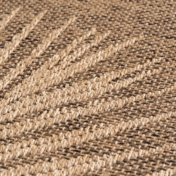 Hnedý okrúhly vnútorný a vonkajší koberec ø 160 cm Timber 1403 – Ayyildiz Carpets