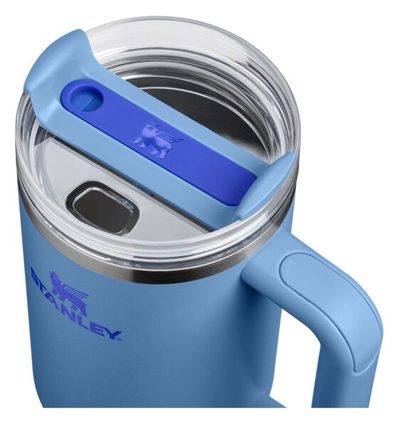 Modrá termoska so slamkou z nehrdzavejúcej ocele 1,18 l Quencher H2.O FlowState™ Tumbler Blue Sky – Stanley