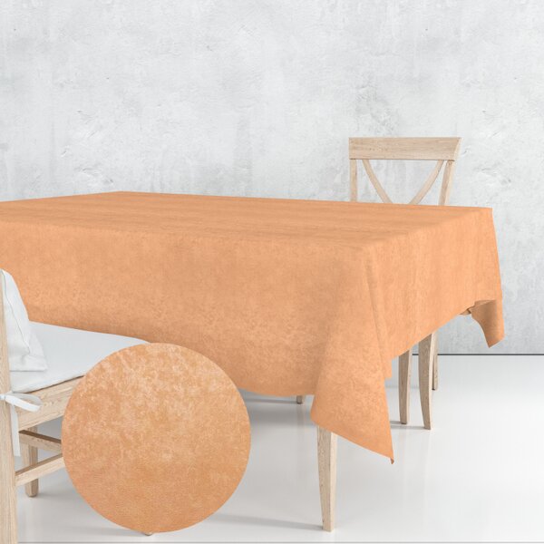 Ervi dekoračný obrus na stôl štvorcový - zamat Svetlo oranžový