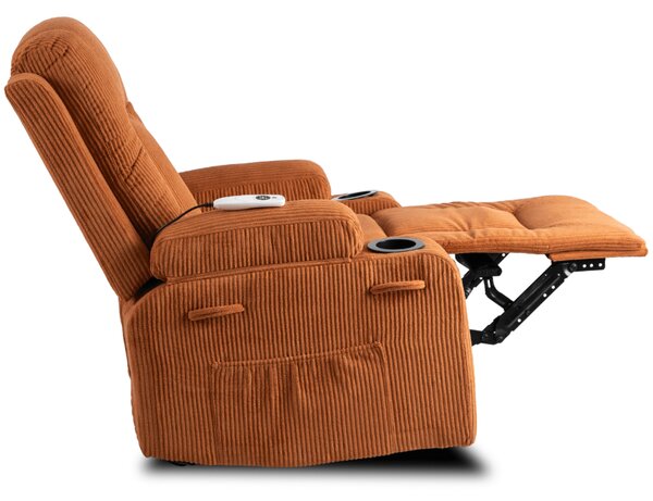 Masážne kreslo BOX Reclining Rudy Corduroy