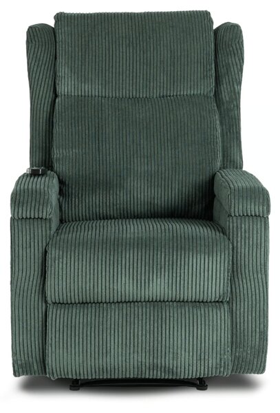 Masážne kreslo SEBASTIAN Green Corduroy