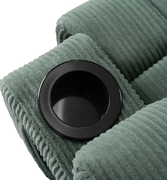 Masážne kreslo BOX Green Corduroy