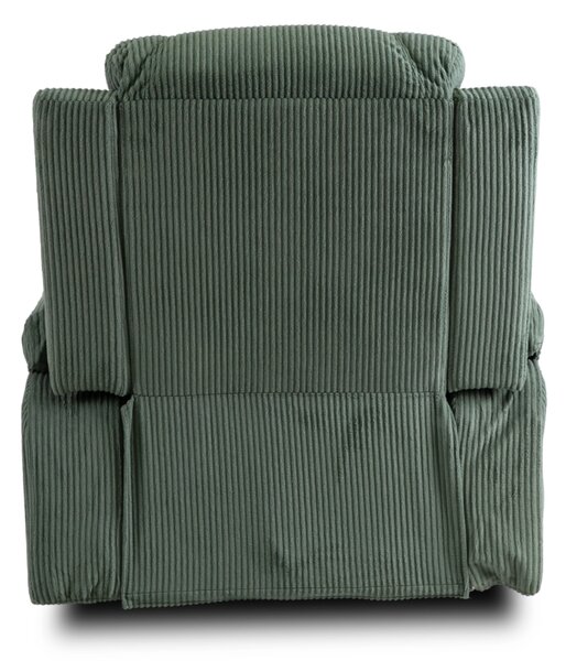 Masážne kreslo BOX Green Corduroy