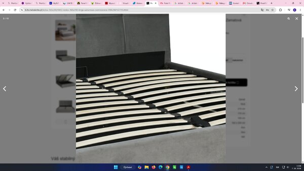 Posteľ 140x200 TINGA Zamatová tmavosivá