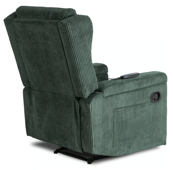 Masážne kreslo SEBASTIAN Green Corduroy