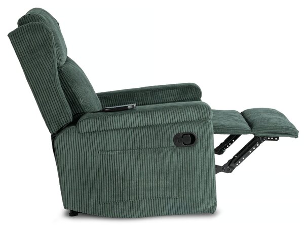 Masážne kreslo SEBASTIAN Green Corduroy