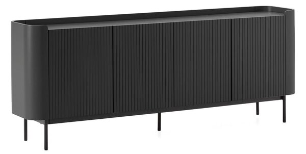 Čierna komoda 200x80x40 cm Willa – MOME