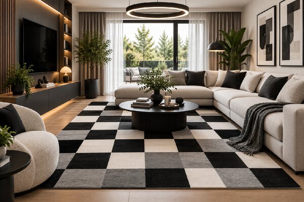 Koberec Gold WHITE 1212/91 rozmery koberec: 80x150 cm
