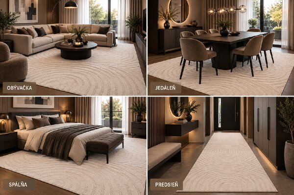 Koberec Boston 2635 WHITE rozmery koberec: 80x120 cm