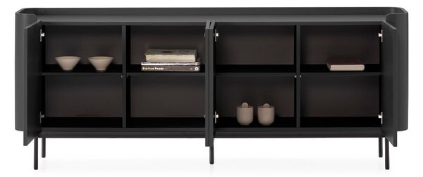 Čierna komoda 200x80x40 cm Willa – MOME