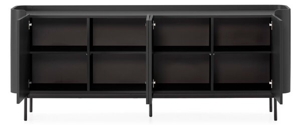 Čierna komoda 200x80x40 cm Willa – MOME